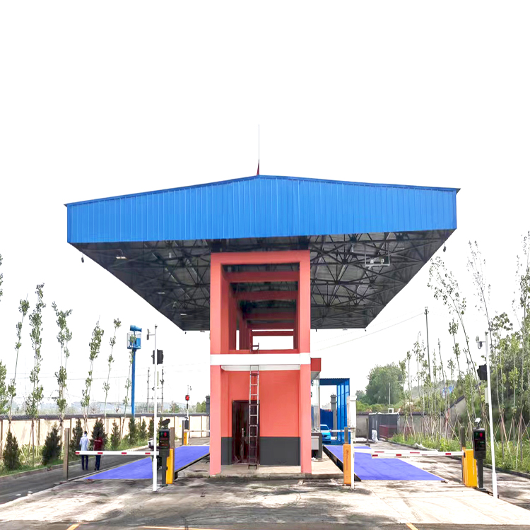 河北邯鄲市峰峰礦區2臺無人值守稱重地磅安裝現場